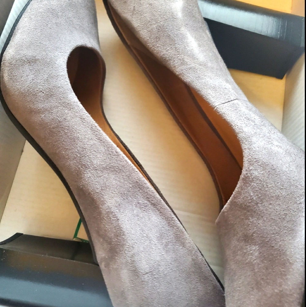 Sued Grey Shoes